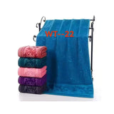 Cotton padded jacquard bath towel, factory wholesale